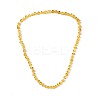 Natural Amber Nuggets Beaded Necklaces NJEW-T019-10-2