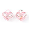 Transparent Crackle Acrylic Pendants MACR-ZX022-29E-2