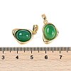 Natural Green Onyx Agate(Dyed & Heated) Pendants KK-U043-52G-01-3