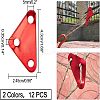 12Pcs 2 Colors Aluminum Alloy Cord Lock TOOL-FH0001-13-3