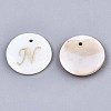 Natural Freshwater Shell Pendants X-SHEL-N027-04N-1