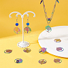 60Pcs Ion Plating(IP) 201 Stainless Steel Filigree Pendants STAS-DC0012-61-4