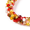 Glass Beaded Crochet Stretch Bracelets BJEW-T016-09F-01-3