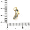 Brass Micro Pave Cubic Zirconia Pendants KK-K417-18G-3