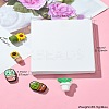 16Pcs 8 Styles Food Grade Eco-Friendly Silicone Beads SIL-CJ0001-58-9