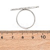 304 Stainless Steel Cuff Rings for Women RJEW-B136-03P-5