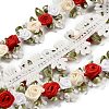 Polyester Flower Embroidery Lace Trim OCOR-XCP0002-60-2