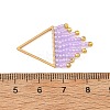 Glass Seed Beads Tassel Pendants PALLOY-MZ01455-01-3