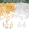 200Pcs 2 Colors Alloy Charms FIND-UN0004-29-3
