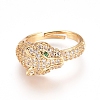 Adjustable Brass Finger Rings RJEW-G096-34G-3