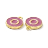 Golden Plated Alloy Enamel Charms ENAM-XCP0001-13O-3