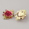 Alloy Siam Rhinestone Pendants FIND-WH0110-439-1