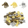 120Pcs 3 Colors Tibetan Style Alloy Charms TIBEP-YW0001-94-1