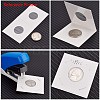 Cardboard Staple Type Coin Mylar Flip Holder Cover Case AJEW-WH0052-06E-2