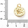Brass Micro Pave Cubic Zirconia Pendants KK-D357-23G-3