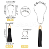 Iron Shower Curtain Rings Pendant Decoration DIY-PH0009-44-5