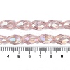Transparent Electroplate Glass Beads Strands EGLA-N013-T6mm-B18-4