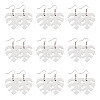 DIY Monstera Leaf Dangle Earring Making Kits DIY-TA0008-38-2