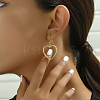 Fashionable Heart Alloy Dangle Earrings AY5641-1