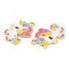 Alloy Enamel Pendants ENAM-C014-03G-3