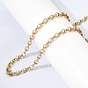 304 Stainless Steel Cable Chain Necklaces NJEW-K305-08G-1