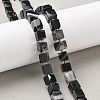 Natural Banded Agate(Dyed & Heated) Beads Strands G-D338-A09-01-1