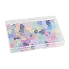 120Pcs 9 Colors Transparent Spray Paint Glass Beads GLAA-FS0002-12C-6