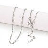 1.8MM Brass Singapore Chain Necklaces for Men Women NJEW-N057-02P-1