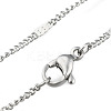 Non-Tarnish 304 Stainless Steel Link Chain Necklaces LS-NJEW-F248-16A-P-2