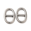 Non-Tarnish 304 Stainless Steel Buckle Clasps STAS-O006-01B-P-1