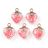 Glow in the Dark Luminous Glass Pendants GLAA-YWC0001-01B-2