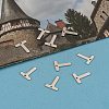 Tarnish Resistant 304 Stainless Steel Letter Charms LS-X-STAS-O072-T-5