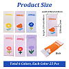 150Pcs 6 Styles Polyester Rectangle Clothing Label DIY-CY0003-86-2