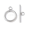 304 Stainless Steel Toggle Clasps STAS-F040-40D-P-1