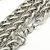 Fashionable 304 Stainless Steel Wheat Chain Necklaces for Men STAS-A028-N002P-2