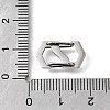304 Stainless Steel Keychain Clasp Findings STAS-U051-01B-P-3