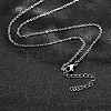 Non-Tarnish 304 Stainless Steel Cable Chain Necklace X-STAS-T040-PJ204-50-1