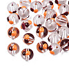 Transparent Glass Enamel Beads GLAA-N049-024-2
