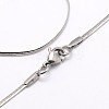 Tarnish Resistant Trendy Men's 304 Stainless Steel Herringbone Chain Necklaces LS-NJEW-M074-B-03-1