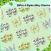 20Pcs 4 Styles Alloy Pendants PALLOY-CJ0002-45-3