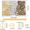 120Pcs 6 Style Alloy Pendants TIBEP-FH0001-20-5