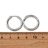 304 Stainless Steel Hoop Earrings EJEW-D331-09P-3