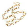 10MM 304 Stainless Steel Oval Link Chain Necklaces for Women NJEW-G194-04G-4