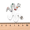 304 Stainless Steel Enamel Stud Earrings EJEW-Z116-02P-3