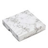 Square Marble Cardboard Paper Jewelry Box CON-D014-01C-03-1