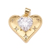 Brass Micro Pave Cubic Zirconia Pendants KK-A161-32G-B-1