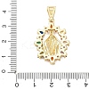Religion Brass Pave Cubic Zirconia Pendants CU-CBA83A6-01D-G-4