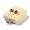Cookies Theme Imitation Food Resin Pendants X-RESI-B021-02C-05-2