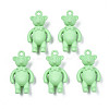 Rack Plating Spray Painted Alloy Pendants PALLOY-N172-001-05-1
