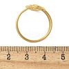 304 Stainless Steel Round Wrap Open Cuff Rings for Women Men RJEW-Z071-02A-G-5